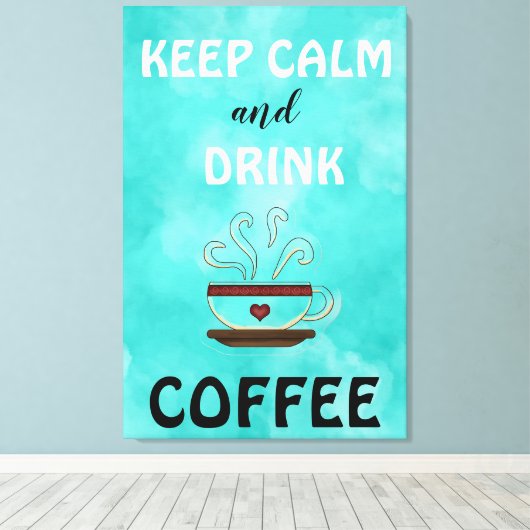 Kalm houden canvas afdruk (Insitu (Houten vloer))