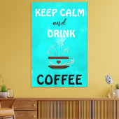 Kalm houden canvas afdruk (Insitu (Woonkamer))