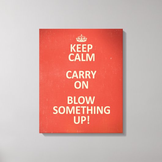 Kalm houden canvas afdruk (Voorkant)