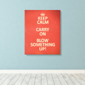 Kalm houden canvas afdruk (Insitu (Houten vloer))