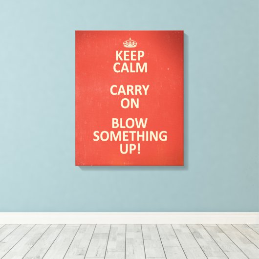 Kalm houden canvas afdruk (Insitu (Houten vloer))