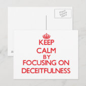 Kalm houden door aandacht te besteden aan fatsoenl briefkaart (Voorkant / Achterkant)