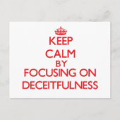 Kalm houden door aandacht te besteden aan fatsoenl briefkaart (Voorkant)