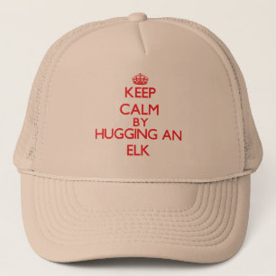 Kalm houden door een Elk te knuffelen Trucker Pet