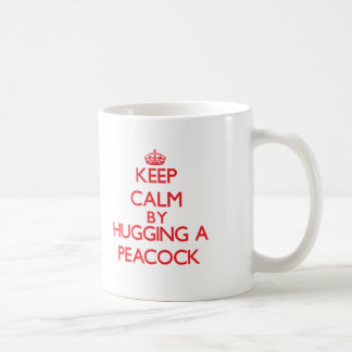 Kalm houden door een Peacock te knuffelen Koffiemok