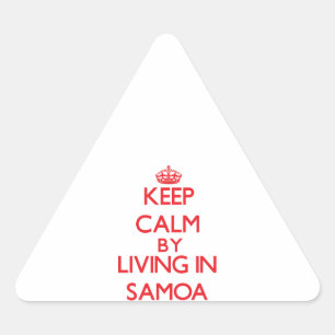 Kalm houden door in Samoa te wonen Sticker