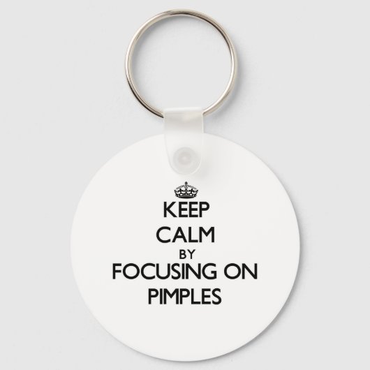 Kalm houden door op Pimples te focussen Sleutelhanger (Voorkant)