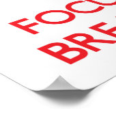 Kalm houden door zich te richten op borstvoeding poster (Hoek)