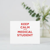 Kalm houden Een medische student Briefkaart (Staand voorkant)