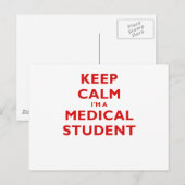 Kalm houden Een medische student Briefkaart (Voorkant / Achterkant)