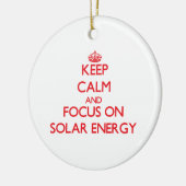 Kalm houden en aandacht besteden aan zonne-energie keramisch ornament (Links)