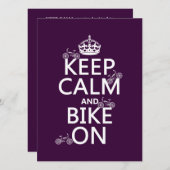 Kalm houden en Aansluiten (aanpasbare kleur) Kaart (Voorkant / Achterkant)