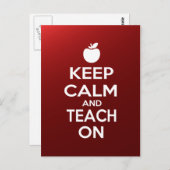 Kalm houden en aanwijzen briefkaart (Voorkant / Achterkant)