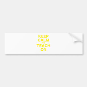 Kalm houden en aanwijzen bumpersticker