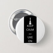 Kalm houden en aanzetten ronde button 5,7 cm (Voorkant /achterkant)