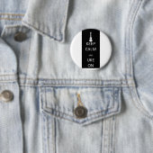 Kalm houden en aanzetten ronde button 5,7 cm (In situ)