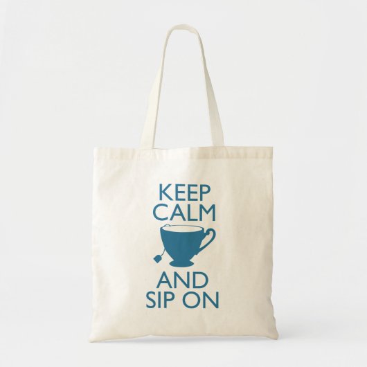 Kalm houden en aanzetten tote bag (Voorkant)