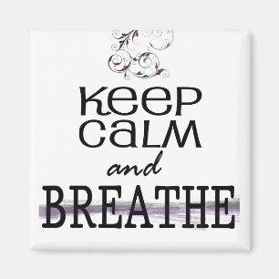 Kalm houden en adem houden magneet