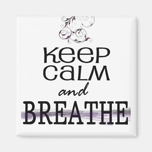 Kalm houden en adem houden magneet (Voorkant)