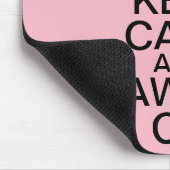 Kalm houden en advocaat op Mousepad Muismat (Hoek)