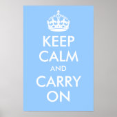 Kalm houden en afdrukken poster (Voorkant)