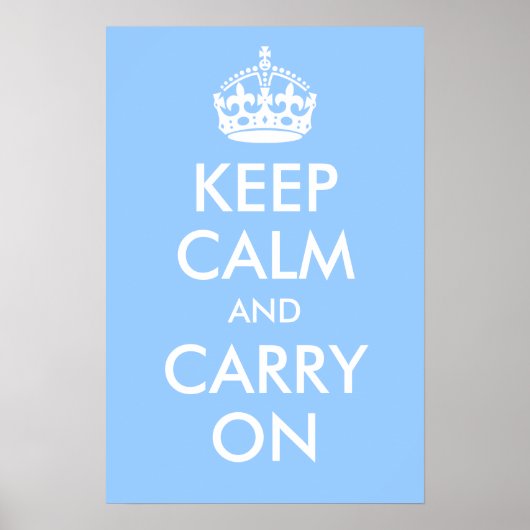 Kalm houden en afdrukken poster (Voorkant)