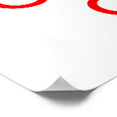 Kalm houden en afdrukken poster (Hoek)