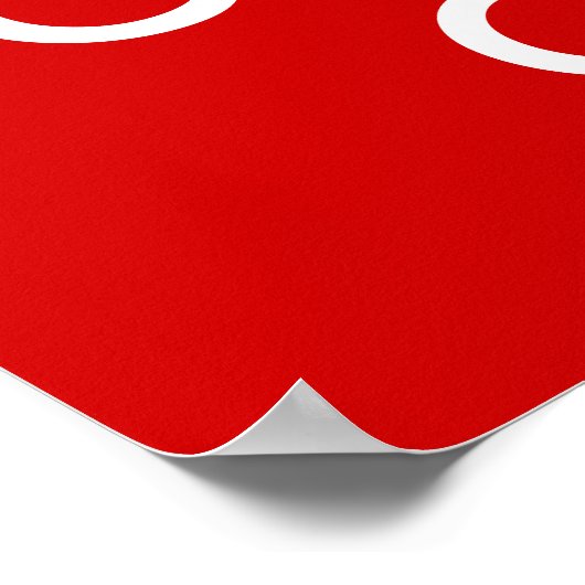 Kalm houden en afdrukken poster (Hoek)