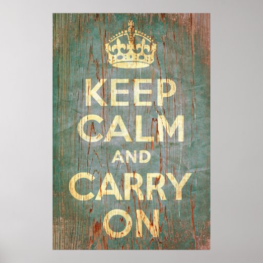 Kalm houden en afdrukken poster (Voorkant)