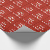 Kalm houden en afsluiten cadeaupapier (Hoek)