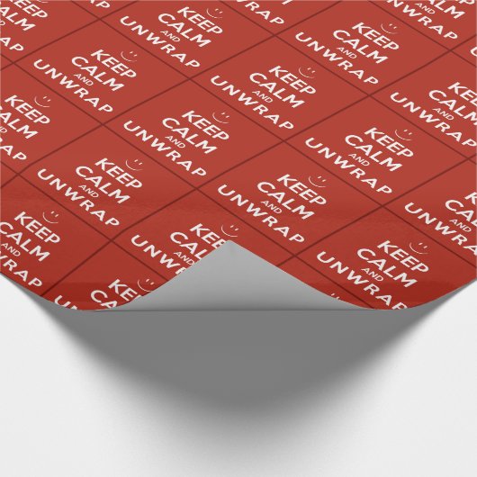 Kalm houden en afsluiten cadeaupapier (Hoek)