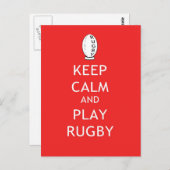 Kalm houden en afspelen briefkaart (Voorkant / Achterkant)