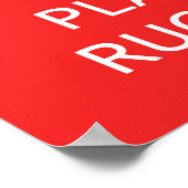 Kalm houden en afspelen poster (Hoek)