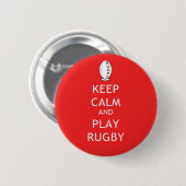 Kalm houden en afspelen ronde button 5,7 cm (Voorkant /achterkant)
