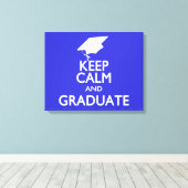 Kalm houden en Afstuderen Canvas Afdruk (Insitu (Houten vloer))