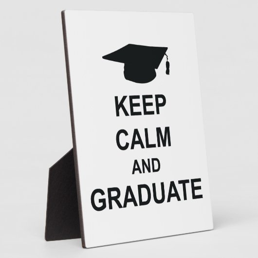 Kalm houden en Afstuderen Fotoplaat (Zijkant)