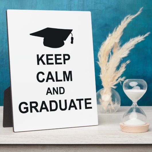 Kalm houden en Afstuderen Fotoplaat (Zijkant)