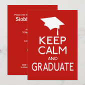 Kalm houden en Afstuderen Kaart (Voorkant / Achterkant)