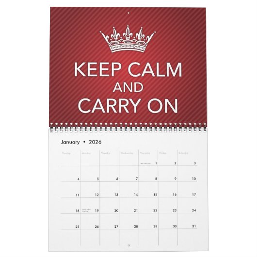 Kalm houden en... Agenda Kalender (Jan 2026)