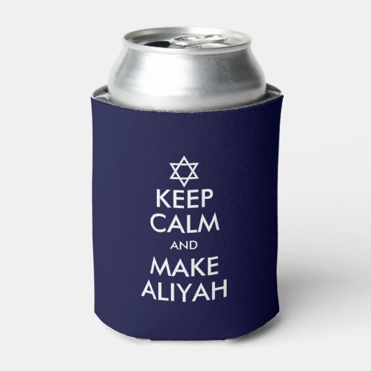 Kalm houden en Aliyah maken Blikjeskoeler (Blikje Voorkant)