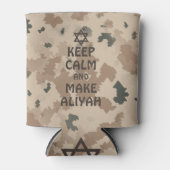 Kalm houden en Aliyah maken Blikjeskoeler (Voorkant)