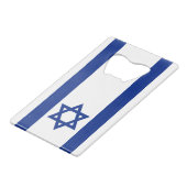 Kalm houden en Aliyah maken Creditkaart Flessenopener (Achterkant Gekanteld)
