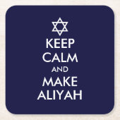 Kalm houden en Aliyah maken Kartonnen Onderzetters (Voorkant)