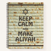 Kalm houden en Aliyah maken - Matzah Notitieboek (Voorkant)