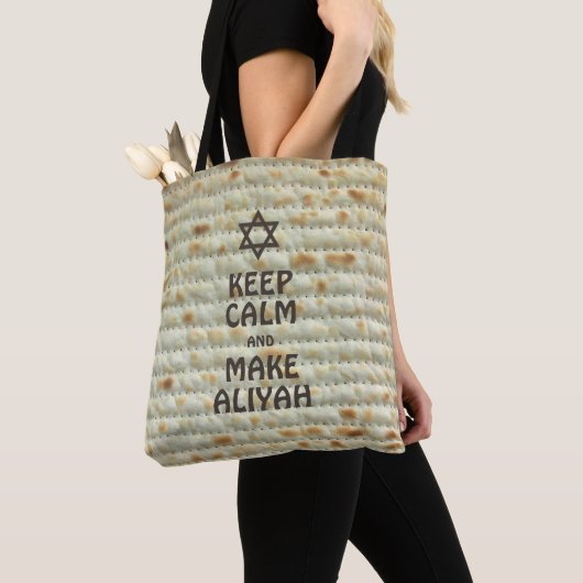 Kalm houden en Aliyah maken - Matzah Tote Bag (Dichtbij)