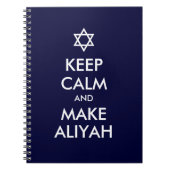 Kalm houden en Aliyah maken Notitieboek (Voorkant)