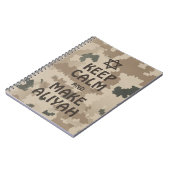 Kalm houden en Aliyah maken Notitieboek (Linkerzijde)
