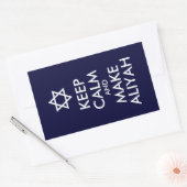 Kalm houden en Aliyah maken Rechthoekige Sticker (Envelop)