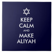 Kalm houden en Aliyah maken Tegeltje (Voorkant)