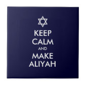 Kalm houden en Aliyah maken Tegeltje (Voorkant)